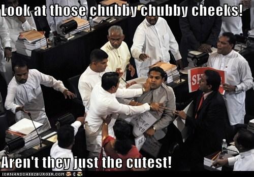 Let Me Just Get a Pinch of Those Chubby Cheeks!