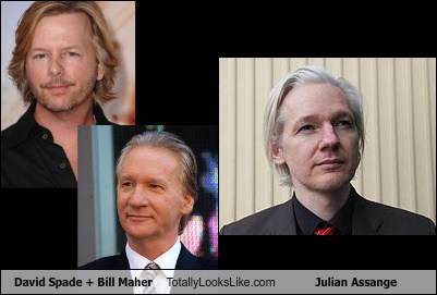 David Spade+Bill Maher Totally Looks Like Julian Assange