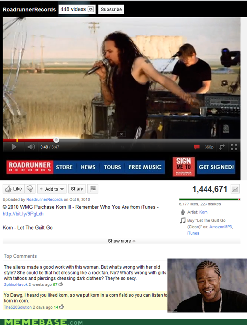 Yo Dawg, I Heard You Like Korn for Thanksgiving