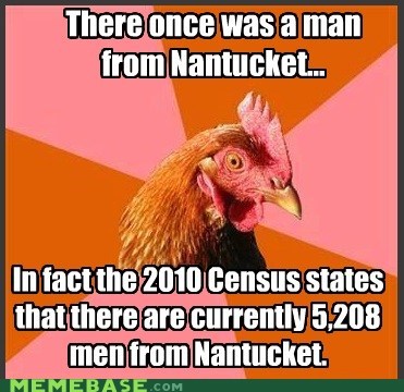 Anti-Joke Chicken: Very Impressive, Nantucket