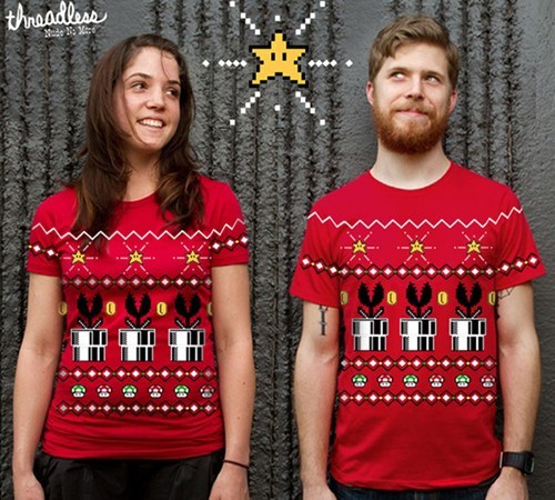 Super Mario Holiday Tee of the Day