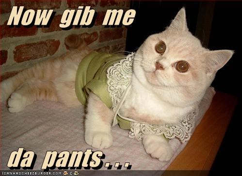 Now  gib  me   da  pants . . .
