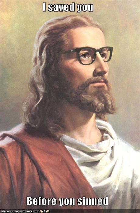 Hipster Jesus Knew You Before You Were Born