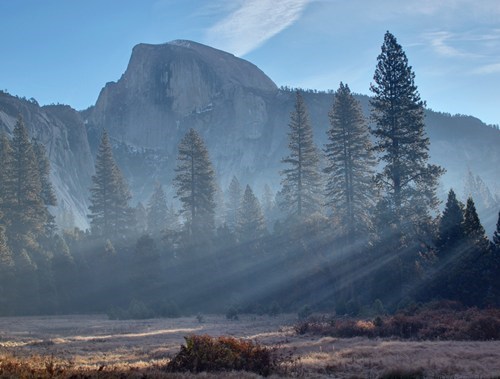 First Class Ticket - Destination of the Week - Yosemite National Park - Half Dome in the Fog