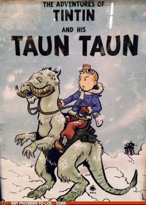 Tintin and his Taun Taun