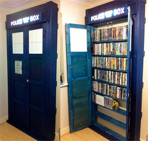 TARDIS Bookcase of the Day