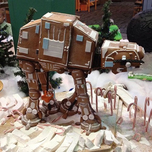 Edible Gingerbread AT-AT of the Day