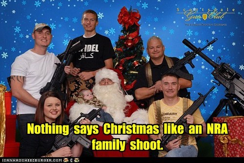 Nothing  says  Christmas  like  an  NRA  family  shoot.