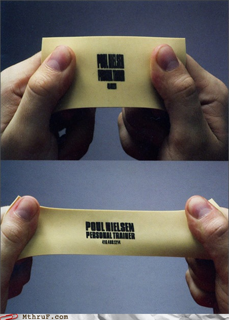 Stretch Armstrong Gets a Business Card