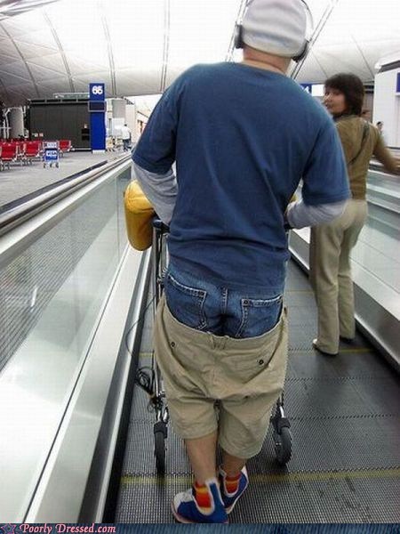Poorly Dressed: If he sags those you'll see his running shorts