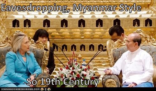 Eavesdropping, Myanmar Style  So 19th Century