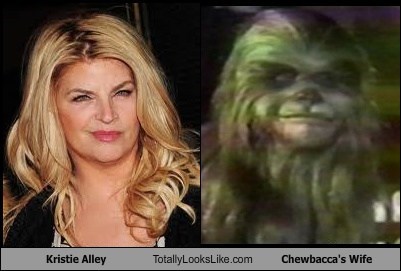 Kirstie Alley Totally Looks Like Chewbacca's Wife