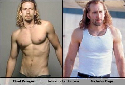 Chad Kroeger Totally Looks Like Nicolas Cage