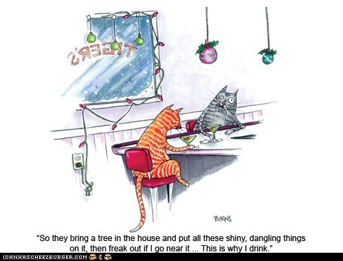Kitteh Komic ob teh Day: Christmas Spirits