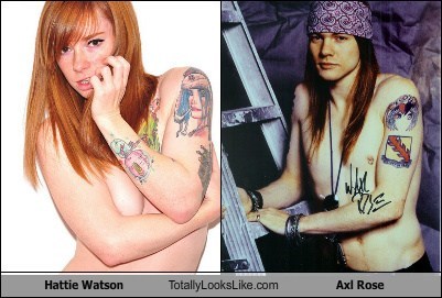 Hattie Watson Totally Looks Like Axl Rose