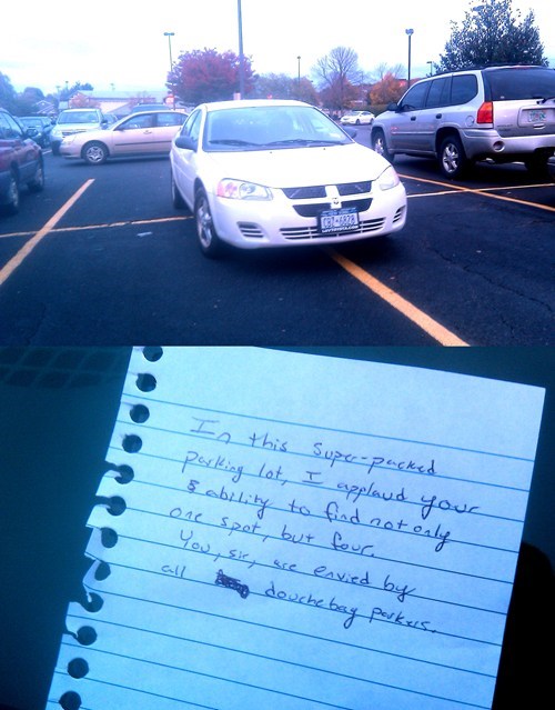 Douchebag Parker, Meet Douchebag Note Writer
