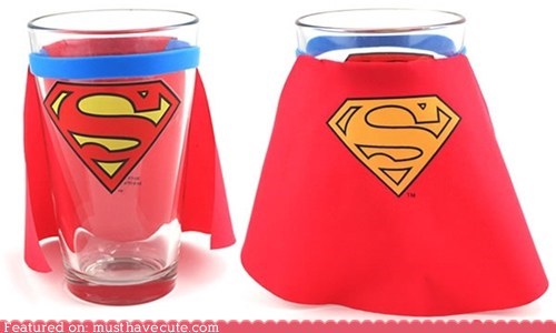 Superman Caped Pint Glass