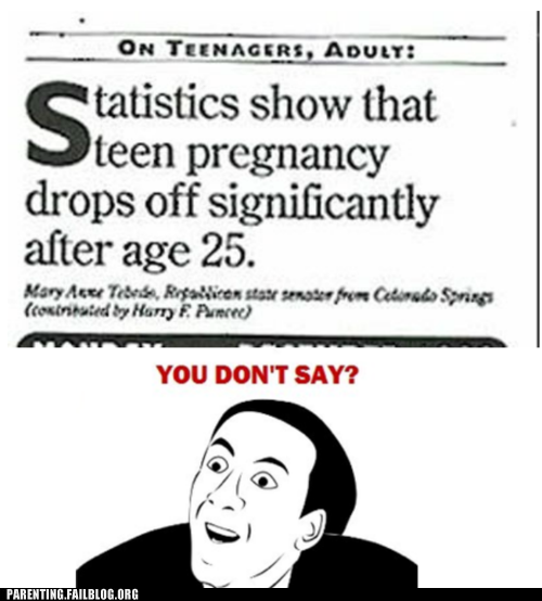 Parenting Fails: Teen Traffic Accidents Drop off At that Age Too. Correlation?