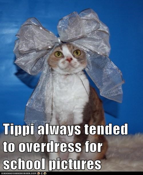 Tippi always tended to overdress for school pictures
