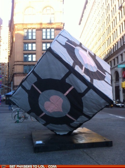 Caltech Companion Cube Prank