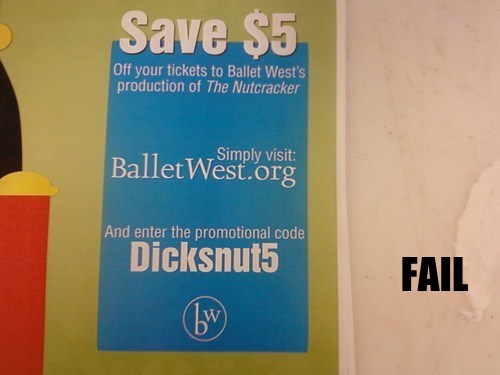 Promo Code FAIL