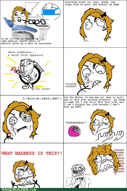 Rage Comics: My Nerves Are On Fire