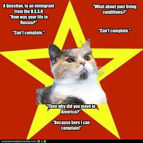 Lenin Cat: Welcome to America, the Land of Whiners