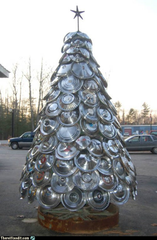 There I Fixed It: Oh Hub Cap Tree, Oh Hup Cap Tree