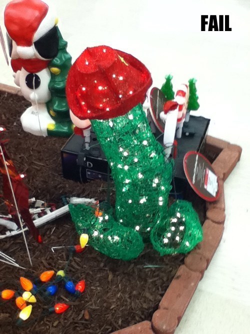 Christmas Cawktus FAIL