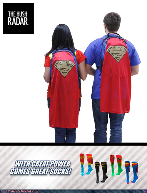 Even Superman needed a backpack in high school