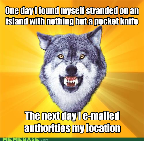 Courage Wolf Had a Gourmet Meal Too