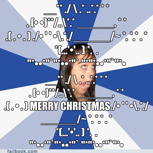 Merry Christmas from Annoying Facebook Girl