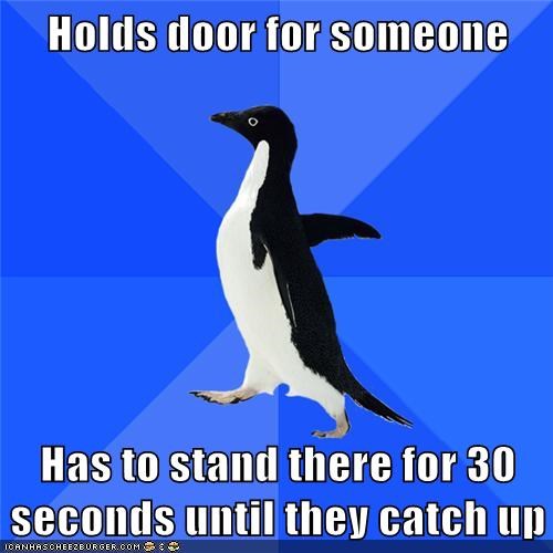 Socially Awkward Penguin: Plans What to Say When They Finally Catch Up
