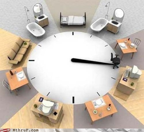 Monday Thru Friday: Eerily similar to my schedule...