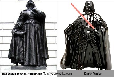 This Statue of Anne Hutchinson Totally Looks Like Darth Vader