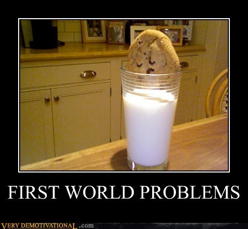 FIRST WORLD PROBLEMS