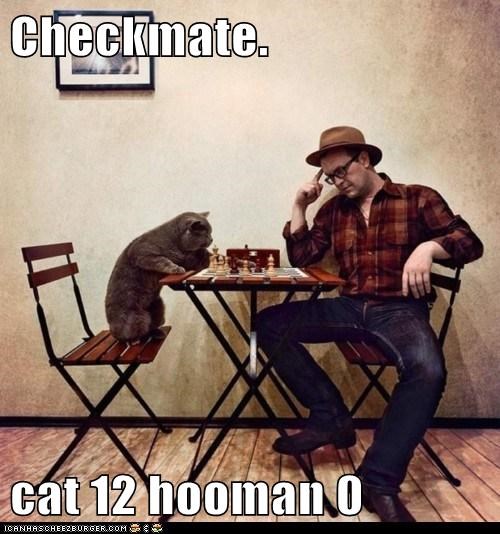 Checkmate.  cat 12 hooman 0