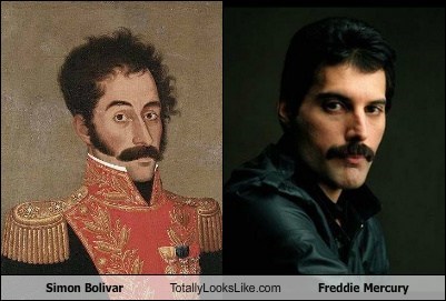 Simon Bolivar Totally Looks Like Freddie Mercury