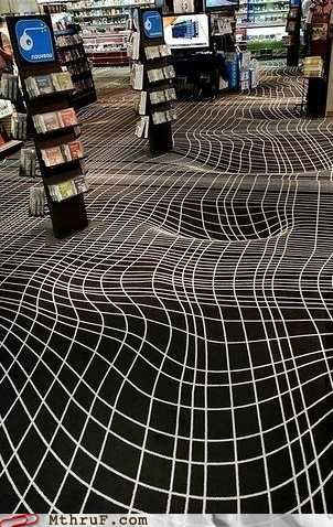 I'd be genuinely worried about falling into the floor