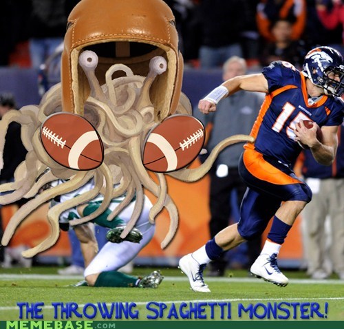 Tim Tebow vs The Flying Spaghetti Monster