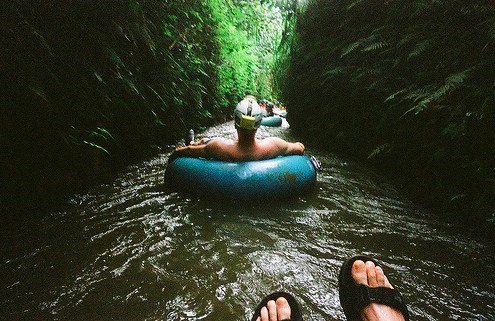 Floating Down a Tropical River