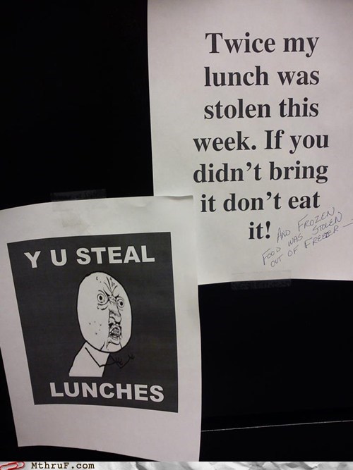 Who would steal thirty sack lunches? WHAT KIND OF MONSTER ARE YOU