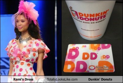 Rami's Dress Totally Looks Like Dunkin' Donuts