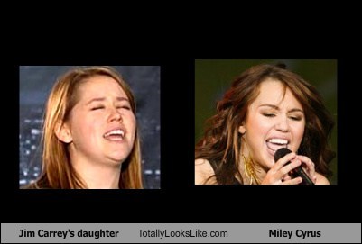 Jim Carrey's Daughter Totally Looks Like Miley Cyrus