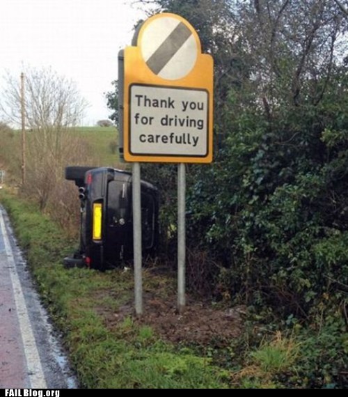 Sarcastic Signs Are Appreciated