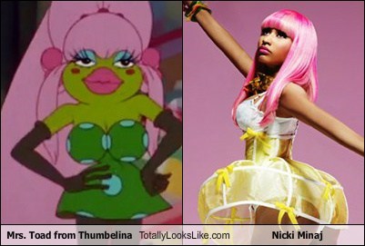 Mrs. Toad from Thumbelina Totally Looks Like Nicki Minaj