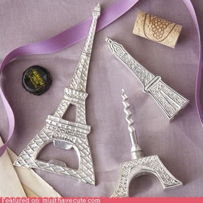 Eiffel Tower Bottle Opener & Corkscrew
