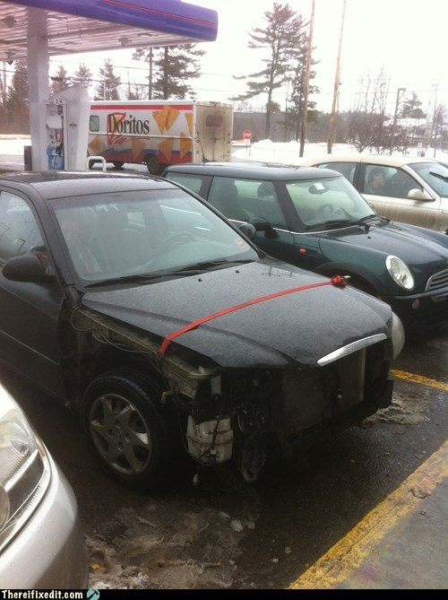 $30,000+ Car, $5 Ratchet Strap