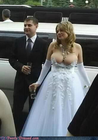 No need to switch to intimate apparel with this Wedding Dress