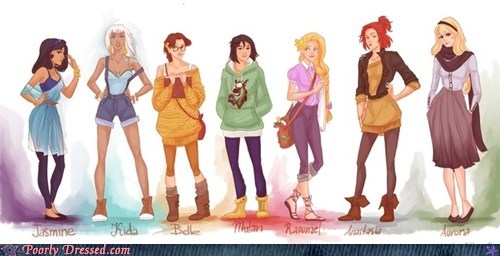 Poorly Dressed: I knew it! Disney Princesses ARE hipsters!